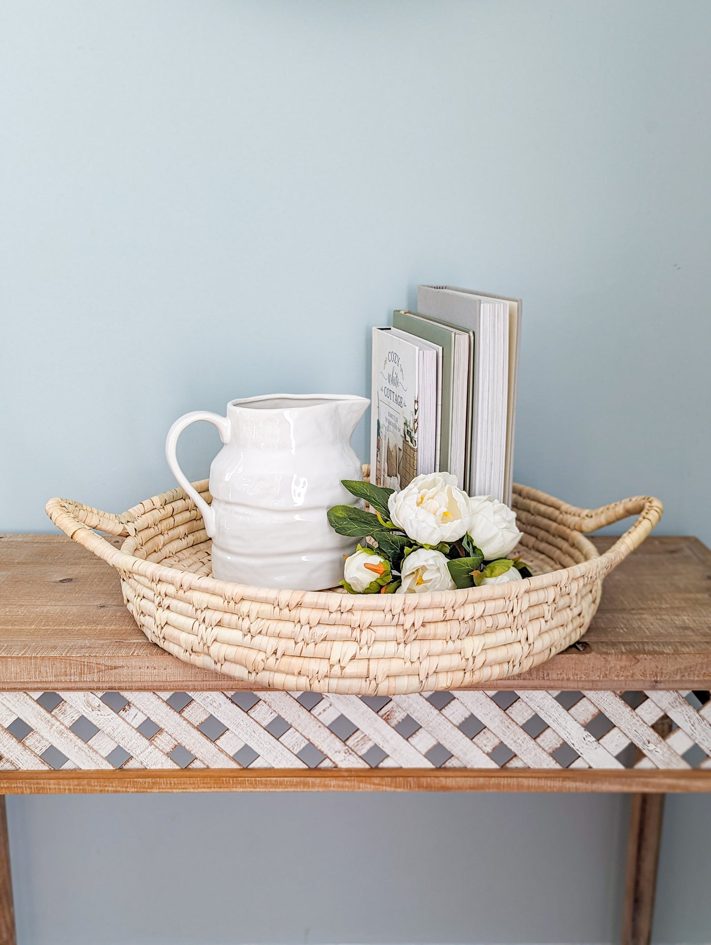Grass & Date Leaf Handle Basket