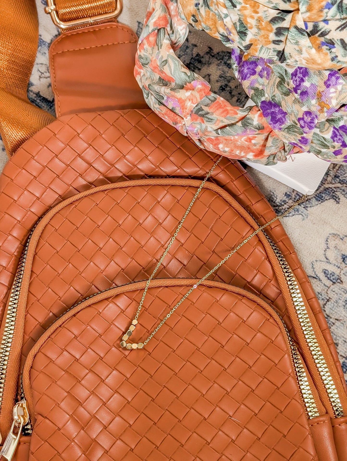 Vegan Weaved Crossbody