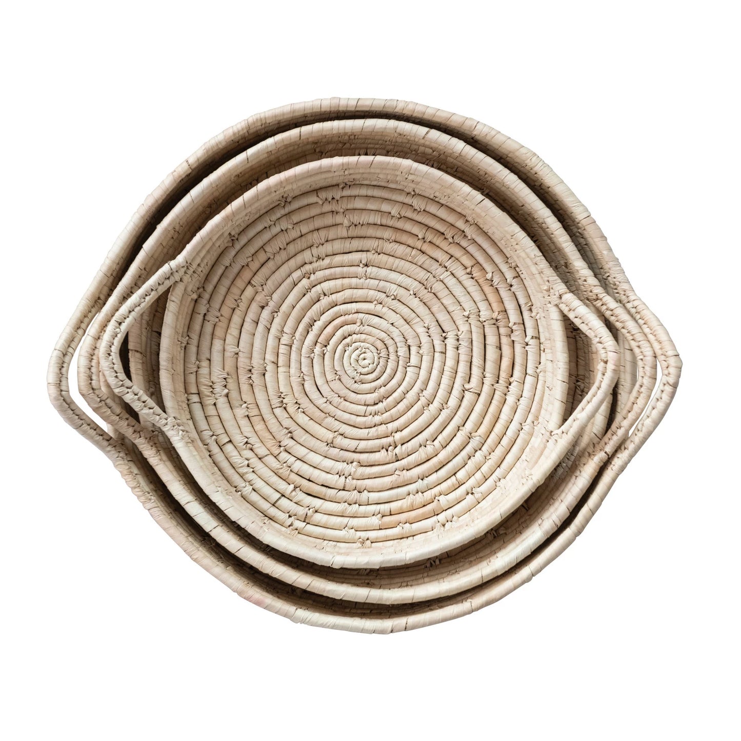 Grass & Date Leaf Handle Basket