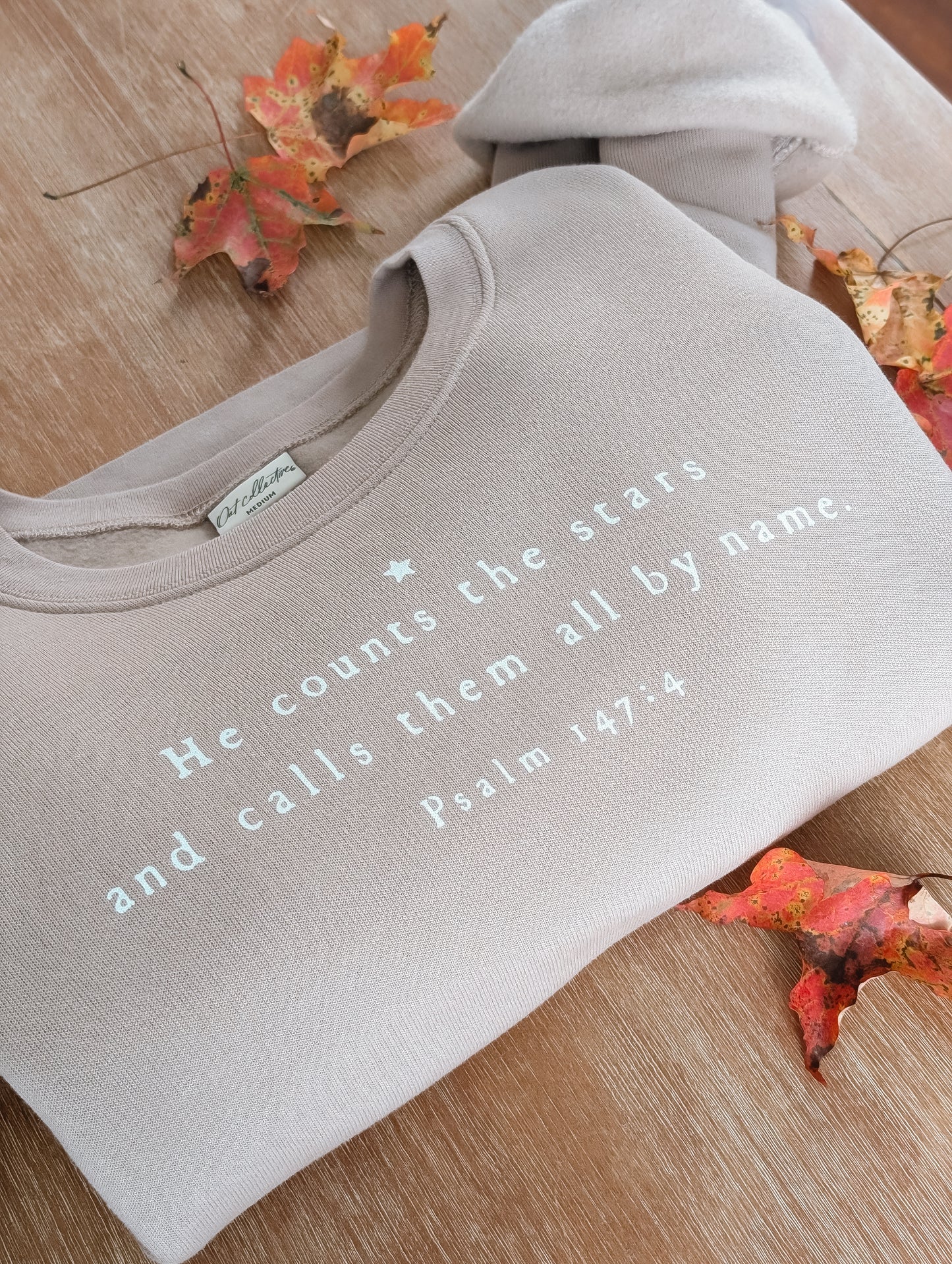 He Counts the Stars Crop Sweatshirt