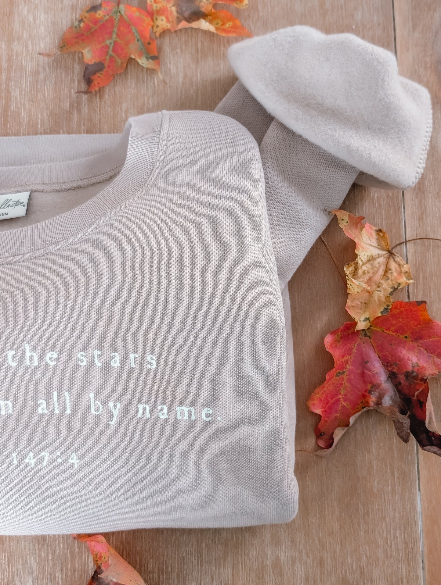 He Counts the Stars Crop Sweatshirt
