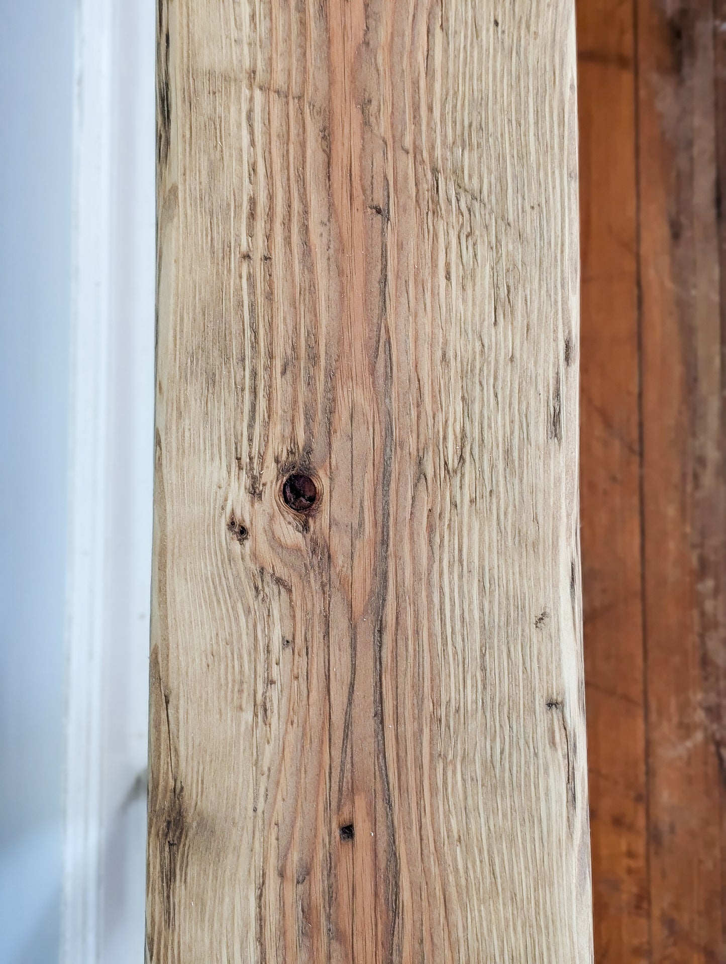 Rustic Weathered Wood Bench