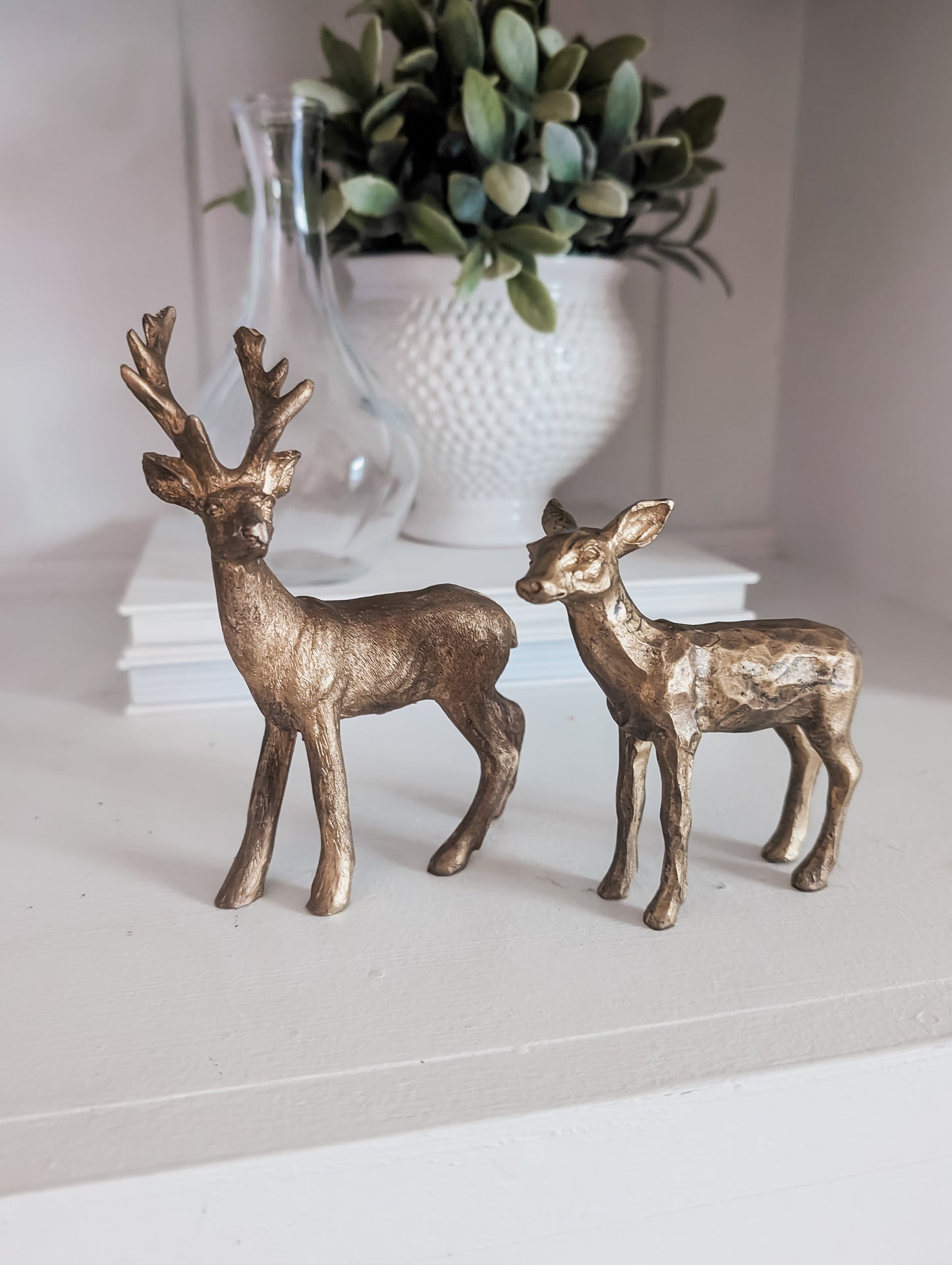 Gold Accent Deer Set