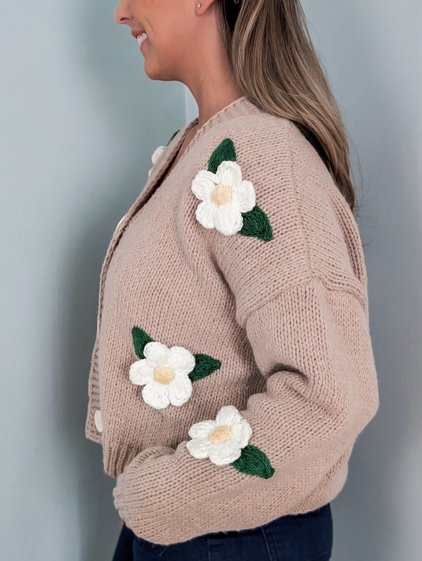 3D Flower Cardigan