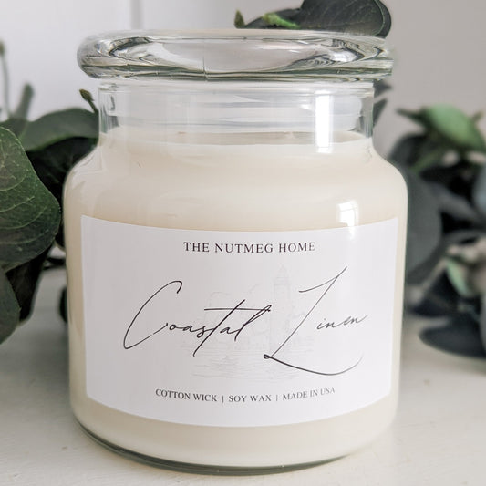 Coastal Linen Candle