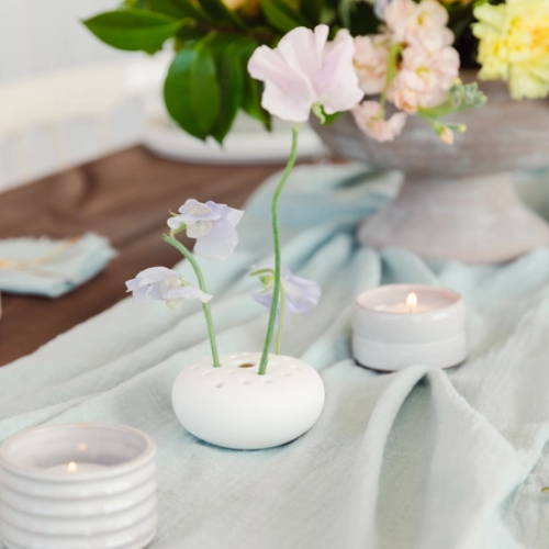 Sage Green Gauze Table Runner