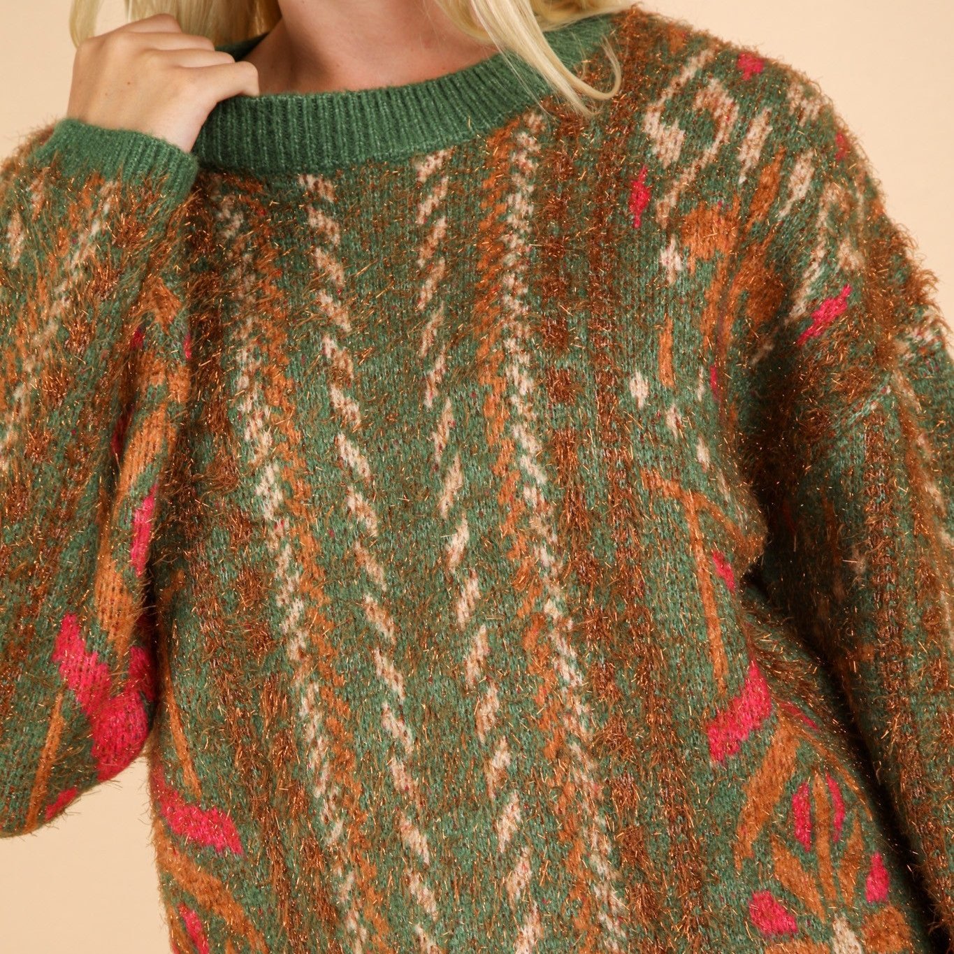 Granny's Sparkle Knit Sweater